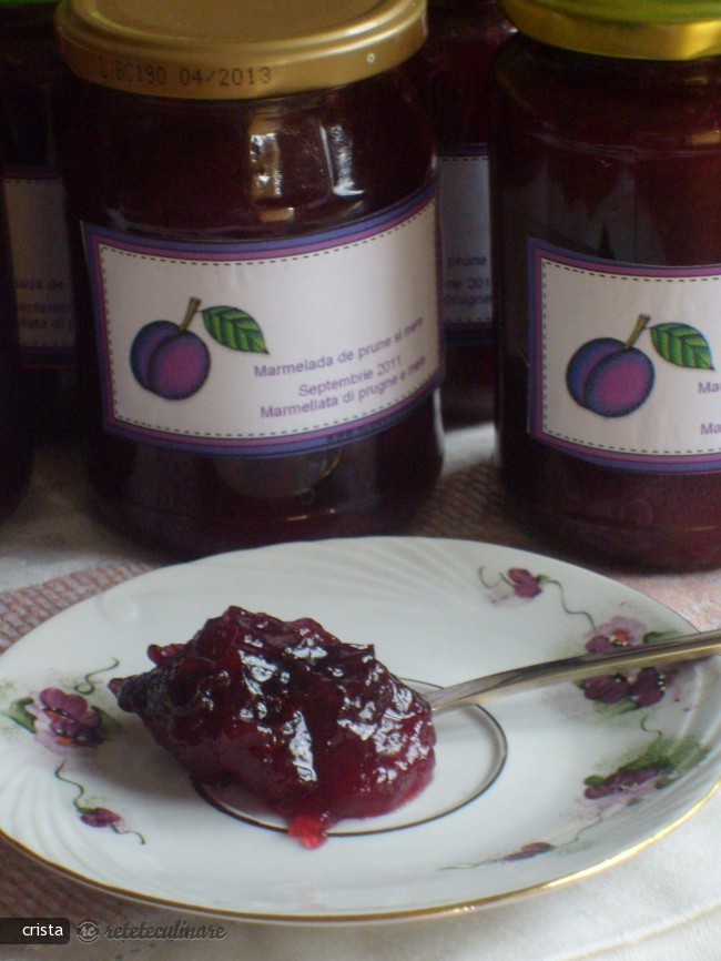 Marmelada de Prune si Mere cu Aroma de Lamiie