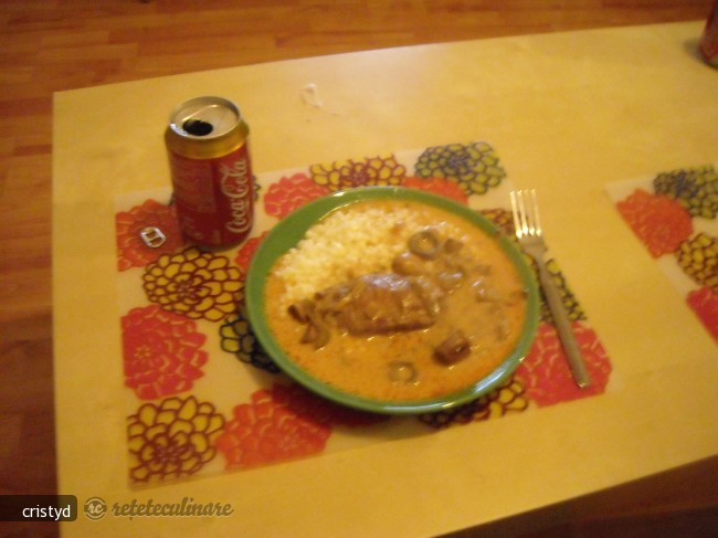 Friptura de Porc cu Vin Rosu
