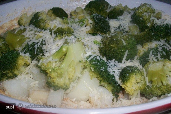 Gratin de Broccoli cu Telina si Cartofi