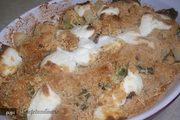 Gratin de Broccoli cu Telina si Cartofi