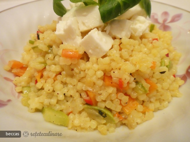 Cuscus cu Feta, Legume si Vinegreta cu Sirop de Artar