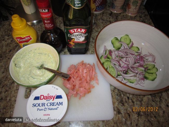 Salata de Cartofi cu Somon Afumat