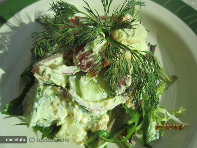 Salata de Cartofi cu Somon Afumat