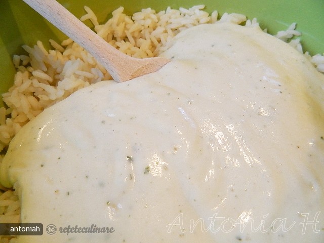 Orez Gratinat (cu Sos Bechamel)