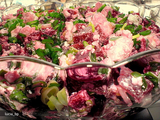 Salata de Sfecla cu Branza de Vaci