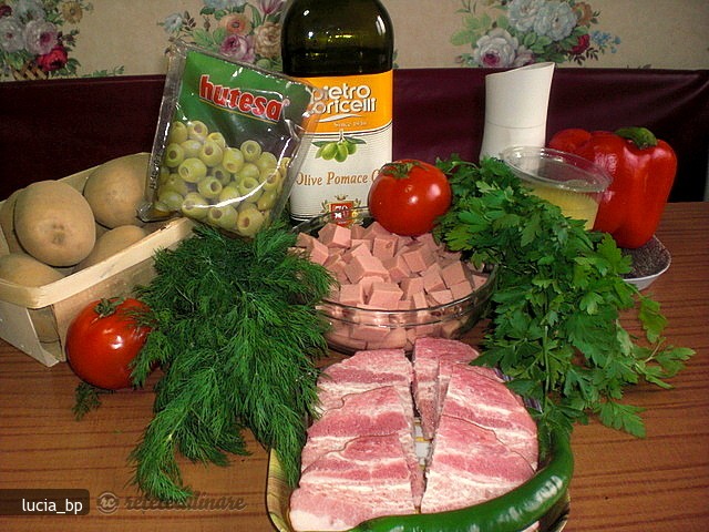 Salata de Cartofi cu Sunca si Bacon