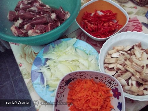 Friptura de Porc cu Legume