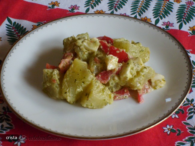 Salata de Cartofi cu Pesto de Busuioc