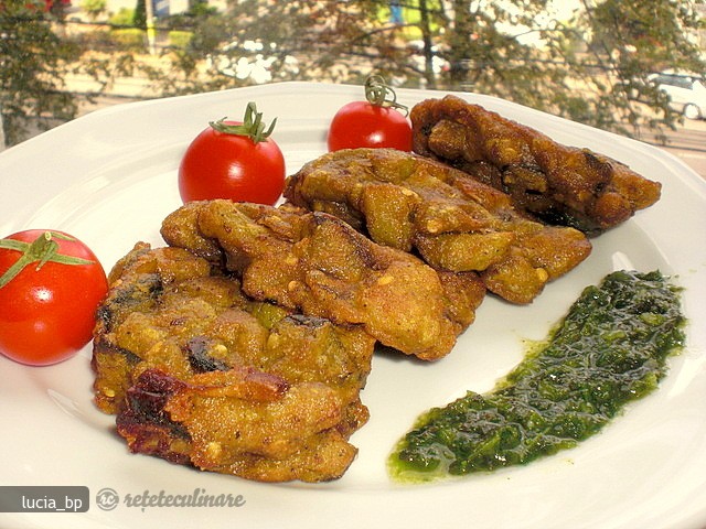 Chiftelute de Vinete, Dovlecei si Ciuperci cu Relish