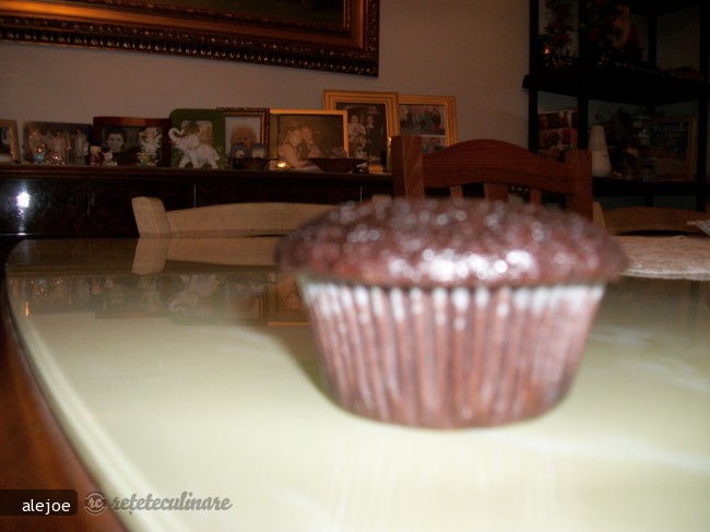 Muffins cu Cacao si Ciocolata