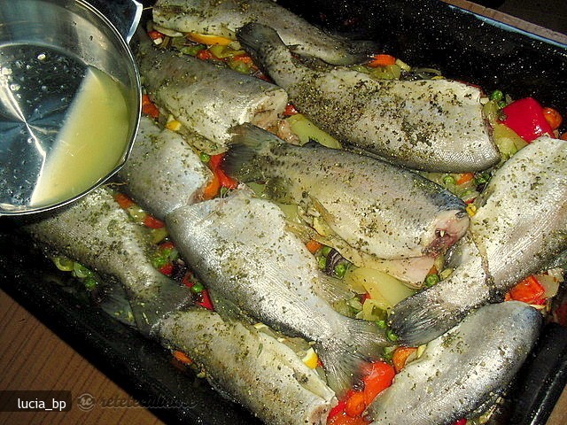 Pastrav cu Legume, la Cuptor