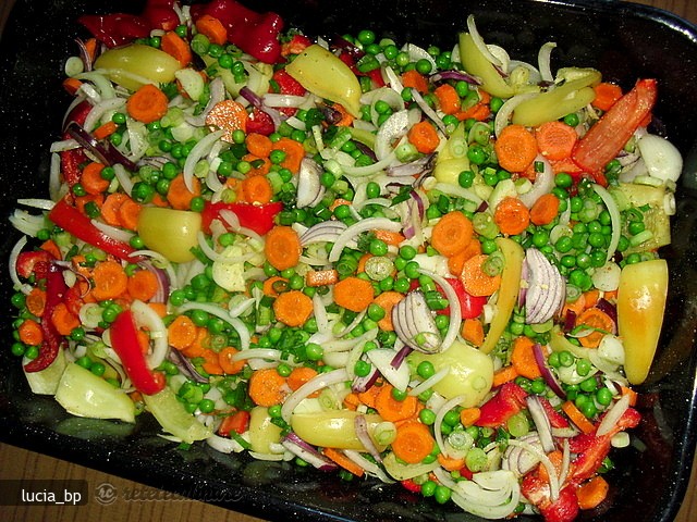 Pastrav cu Legume, la Cuptor