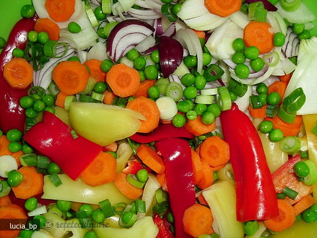 Pastrav cu Legume, la Cuptor