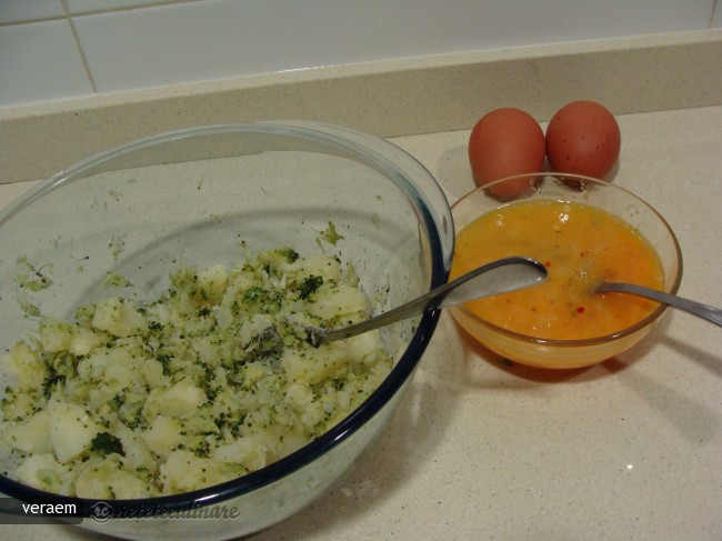 Tortilla de Cartofi si Brocoli