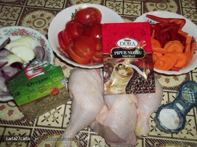 Pulpe de Pui cu Legume la Cuptor