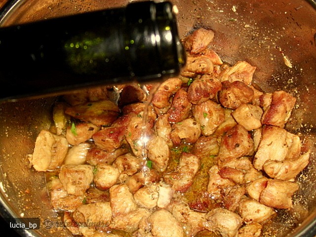 Cotlet Marinat, Pregatit in Vin