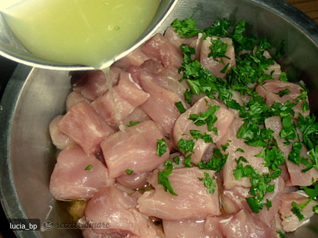 Cotlet Marinat, Pregatit in Vin