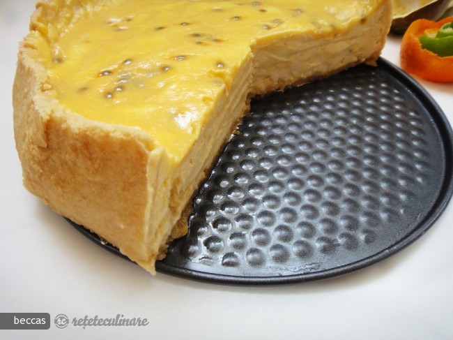 Cheesecake cu Mango, Fructul Pasiunii si Suc de Citrice