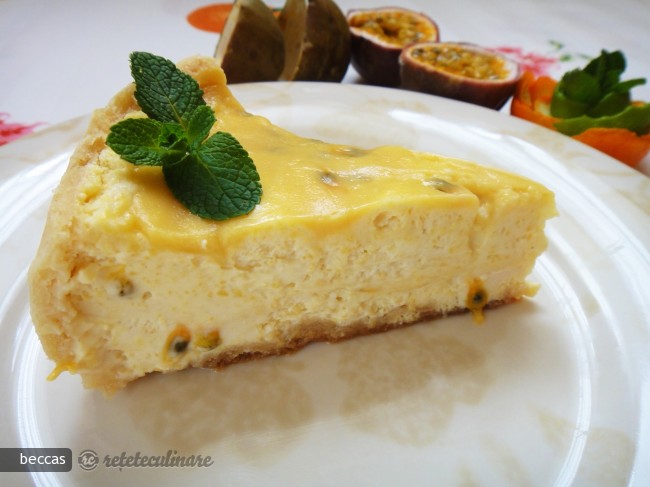 Cheesecake cu Mango, Fructul Pasiunii si Suc de Citrice