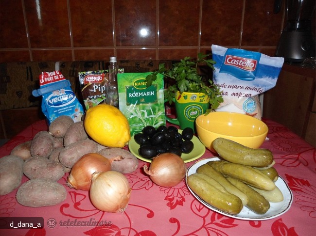 Salata de Cartofi cu Ceapa Oparita si Aroma de Lamaie