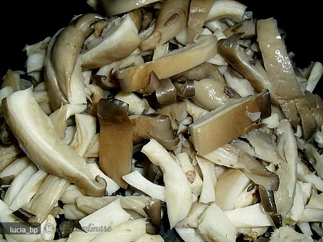 Ciuperci Pleurotus, la Cuptor