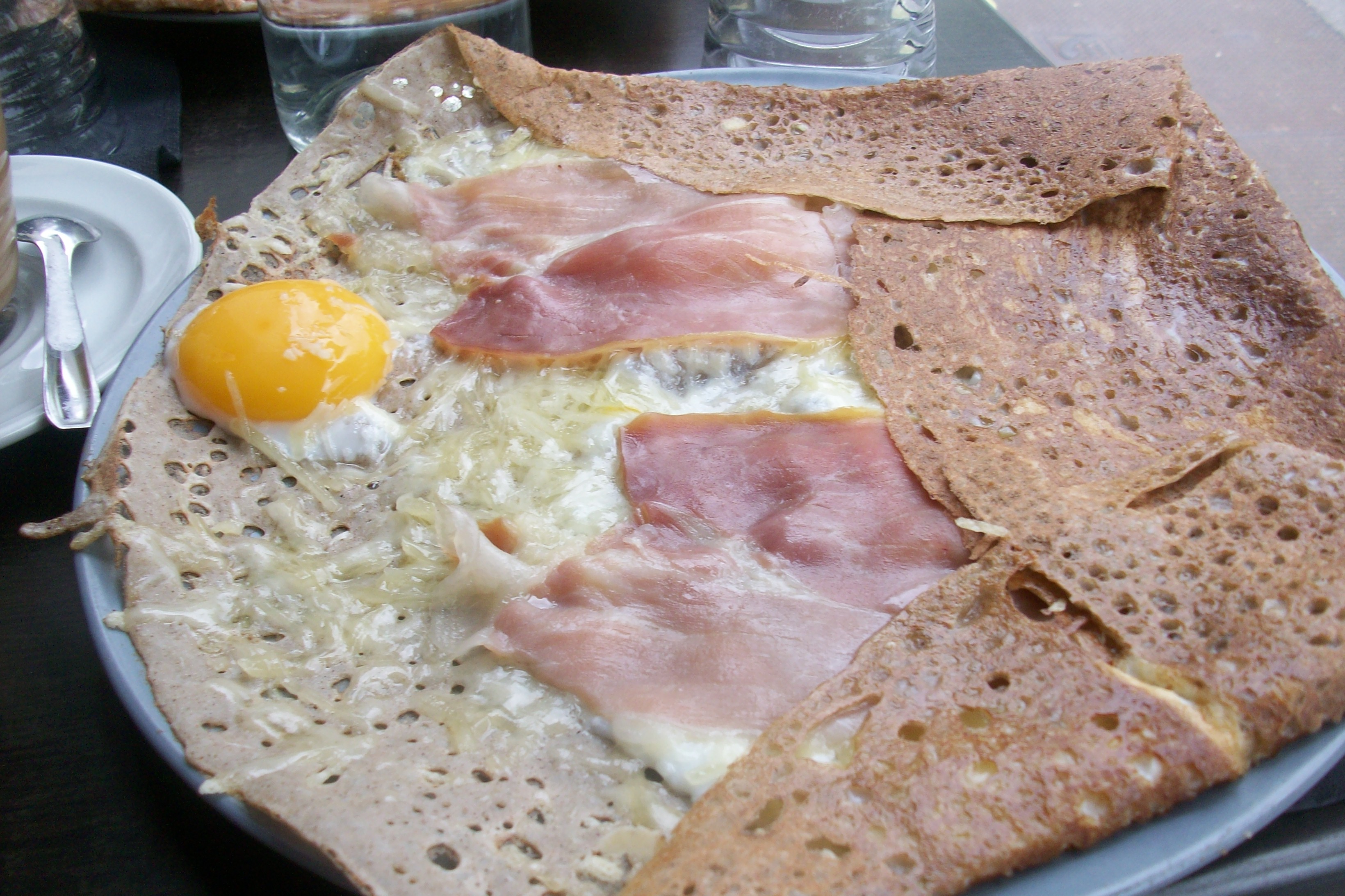 Galette Bretonne: Dauphinoise and Saucisse