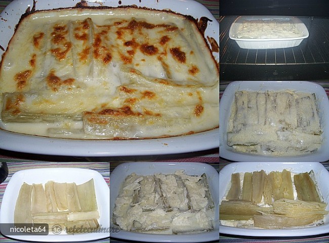 Cardon Gratinat cu Mozzarella si Sos Bechamel