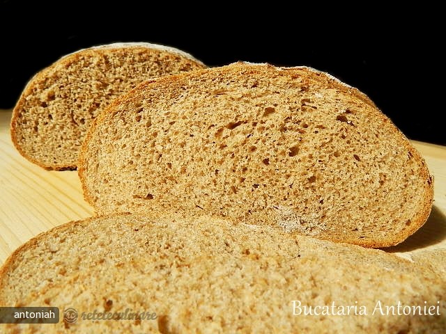 Paine cu Faina Integrala de Grau si Faina de Secara