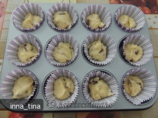 Muffins cu Ricotta si Ciocolata