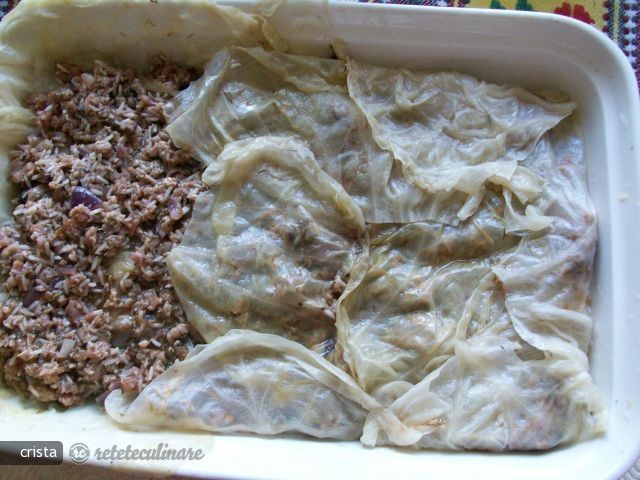 Straturi (Millefoglie/Mille-feuille) de Varza si Carne