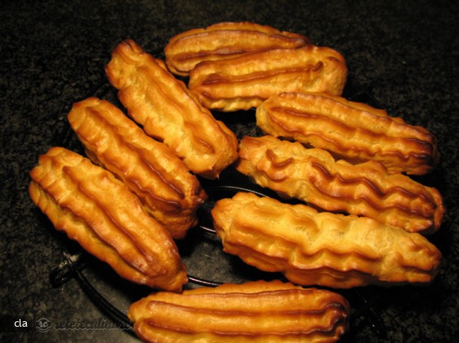Eclere cu Crema de Vanilie