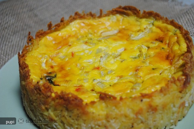 Quiche in Crusta de Cartofi Rasi