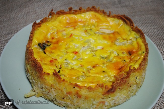 Quiche in Crusta de Cartofi Rasi