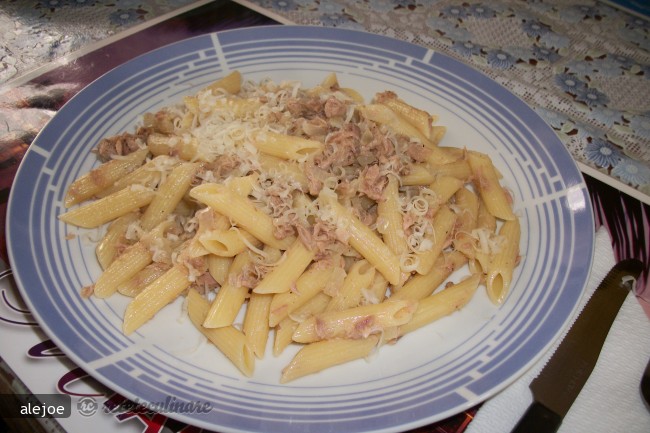 Penne Con Tonno E Cipolla (Paste cu Ton si Ceapa )