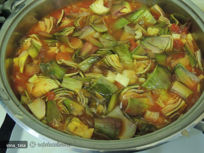 Spaghetti cu Anghinare (Spaghetti Con Carciofi)