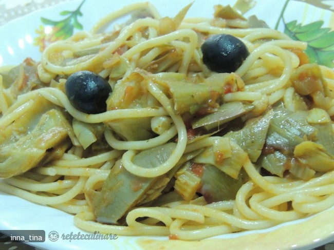 Spaghetti cu Anghinare (Spaghetti Con Carciofi)