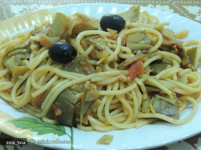 Spaghetti cu Anghinare (Spaghetti Con Carciofi)