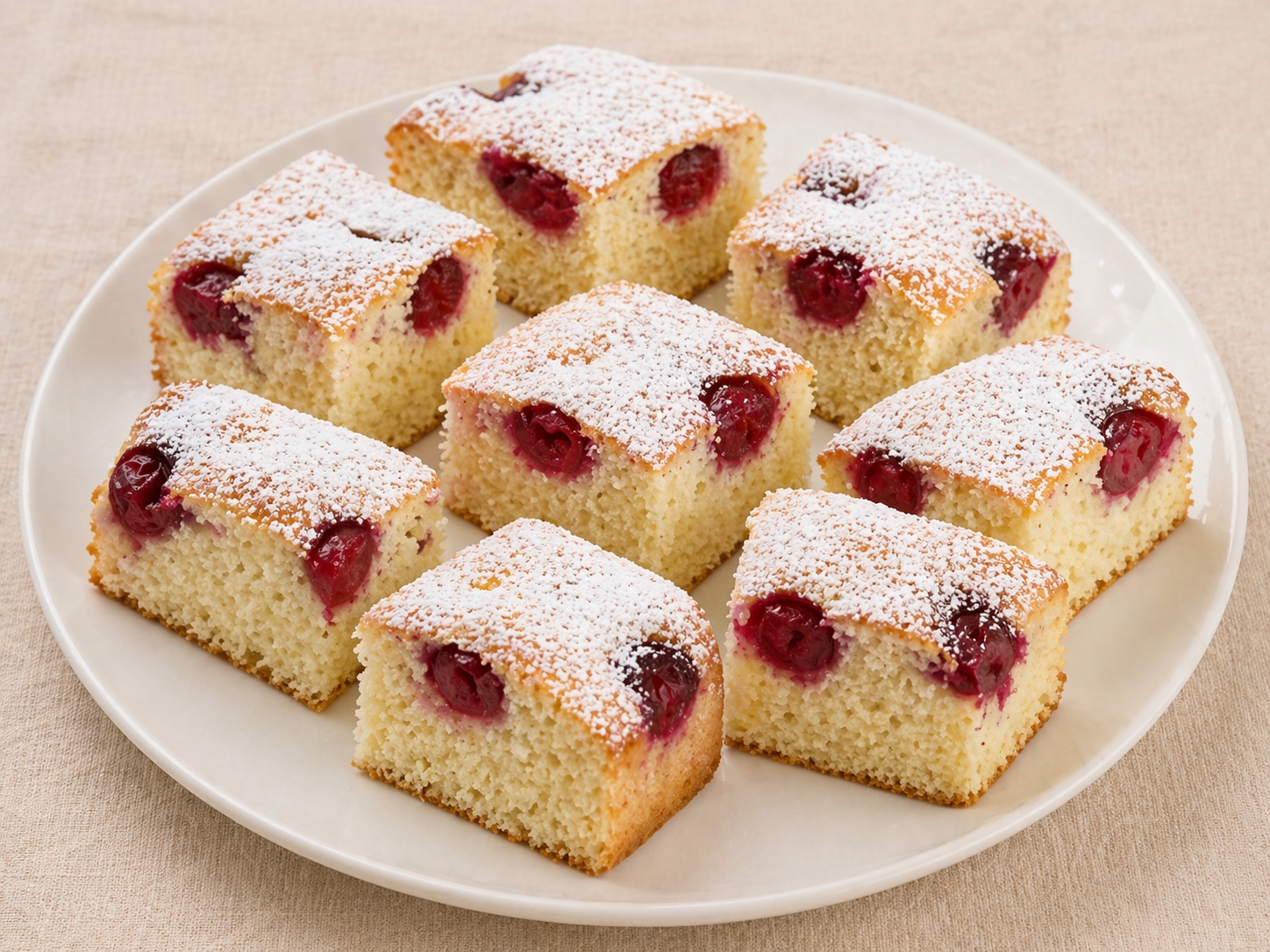 Prajitura Puf cu Cirese