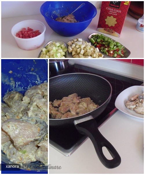 Pui Marinat si Garnitura de Cous-cous