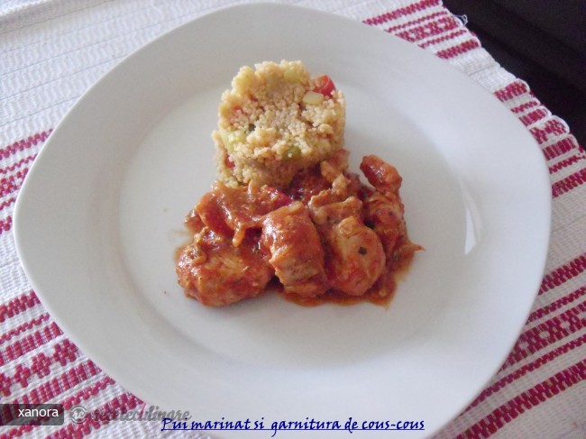Pui Marinat si Garnitura de Cous-cous