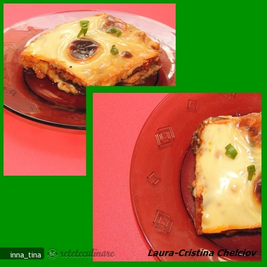 Mille-feuille de vinete cu carne