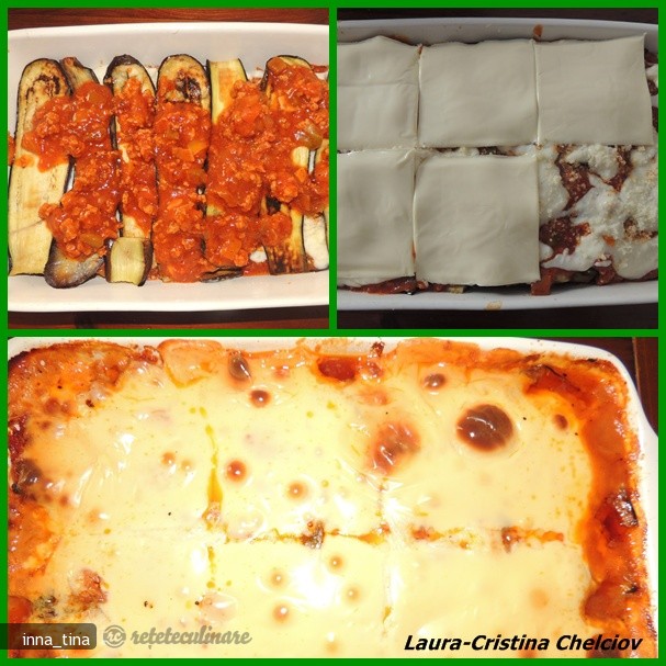 Mille-feuille de vinete cu carne