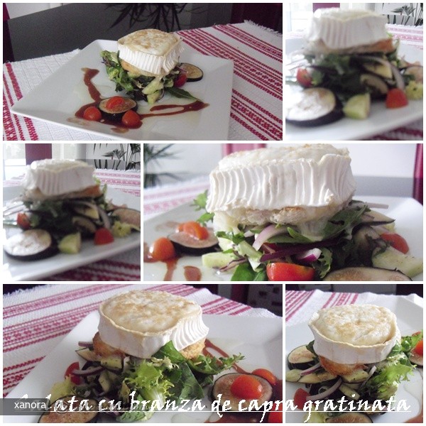 Salata cu Branza de Capra Gratinata si Smochine