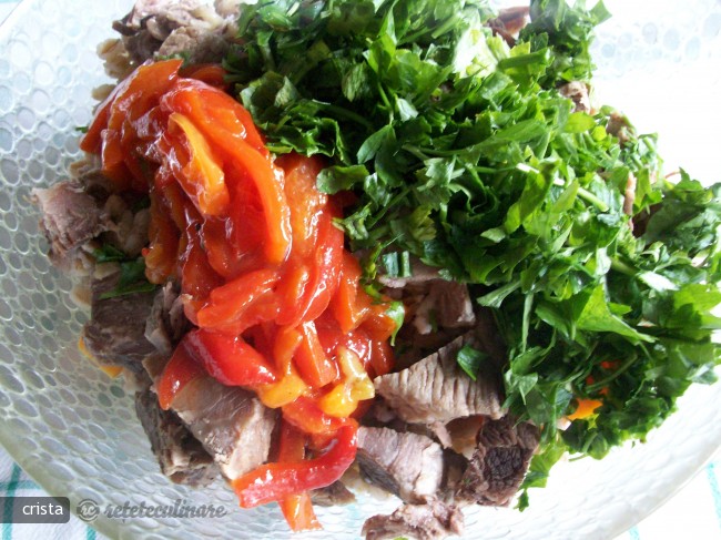 Salata de Farro (triticum Dicoccum) cu Carne de Vita