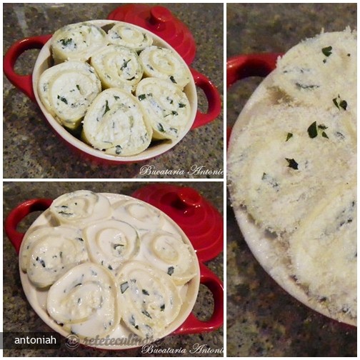 Buchet de paste (Homemade laminated parsley pasta)