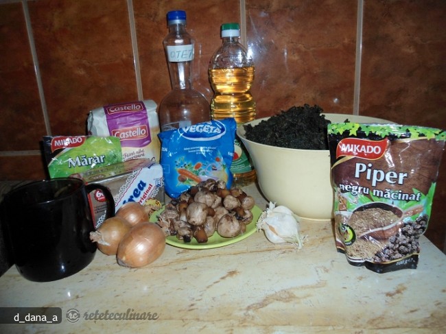 Rulada cu Urzici si Ciuperci (de Post)