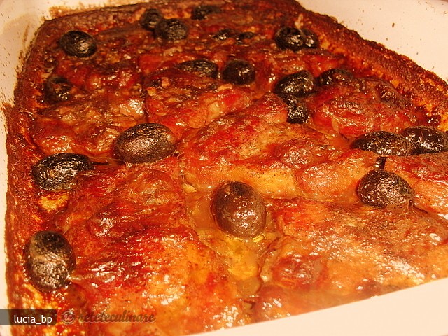 Ceafa de Porc in Sos de Ciuperci, la Cuptor