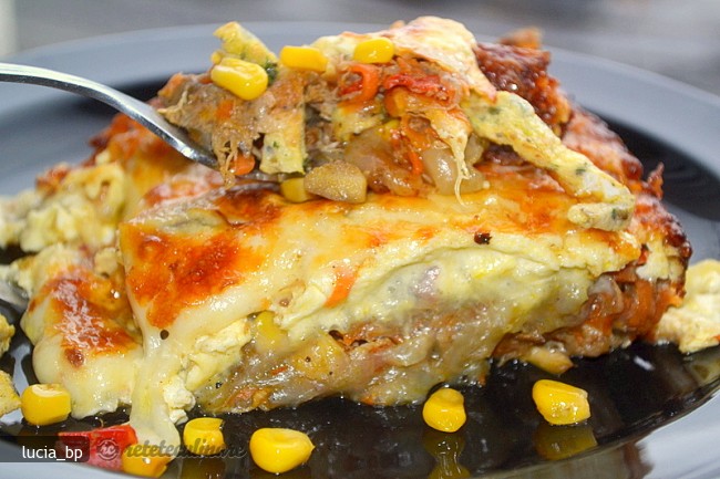Gratin cu Rulouri din Foi de Orez cu Umplutura