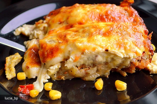Gratin cu Rulouri din Foi de Orez cu Umplutura