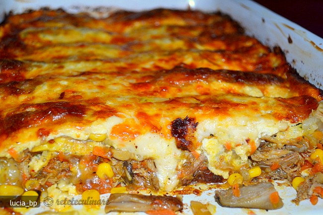 Gratin cu Rulouri din Foi de Orez cu Umplutura